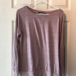 A light pastel purple curneck